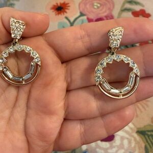 Elegant Gold and Silver Vintage Hoop Earrings